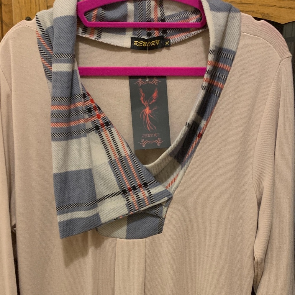 Reborn Plaid Accent Pink Dress - Picture 3 of 11